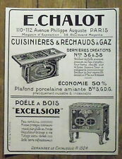 Advertising excelsior chalot d'occasion  Expédié en Belgium