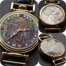 Relógio mecânico raro feito à mão Anubis 3602 comprar usado  Enviando para Brazil