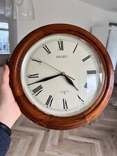 Seiko wooden clock for sale  BRENTWOOD