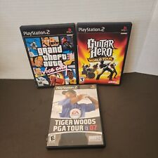 Lote de Juegos Ps2 Playstation 2 x3 GTA Vice City Guitar Hero World Tour Tiger Woods , usado segunda mano  Embacar hacia Mexico