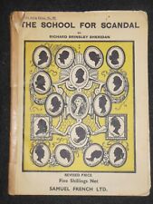 The School for Scandal (c1910) Richard Brinsley Sheridan - Acting Play Theatre comprar usado  Enviando para Brazil