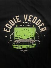 NOVA Camisa Pequena Eddie Vedder 2019 Dublin Irlanda! Mala verde preta Pearl Jam comprar usado  Enviando para Brazil