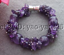 Natural amethyst bracelet for sale  Shipping to Ireland