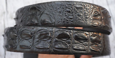 Black Genuine Alligator Crocodile Hornback Leather Skin Men's Belt W 1.5" #A44 for sale  Shipping to South Africa