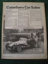 Caterham car sales for sale  BRISTOL