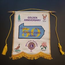 Usado, Bandeira internacional do Lions Club aniversário dourado Pensilvânia PA comprar usado  Enviando para Brazil