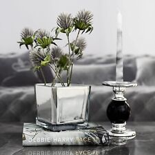 Silver Glass Vase Squared Flower Plant Pampas Vase Home Decorative Vase for sale  Shipping to South Africa