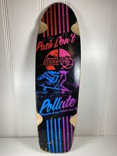 Setor 9 "Empurre Não Polua" Longboard Skateboard Cruiser Board Deck comprar usado  Enviando para Brazil