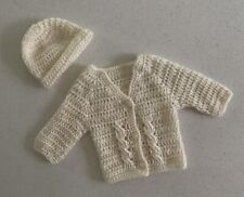 Baby cardigan hat for sale  FLEET