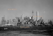 Usado, Negativos de câmera de filme 1930 NYC Manhattan Skyline From Governor's Island 8x10 #4 comprar usado  Enviando para Brazil