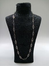  Exquisite Sterling Silver Necklace Extra Long 750mm Oval Links Hallmarked , used for sale  Shipping to South Africa