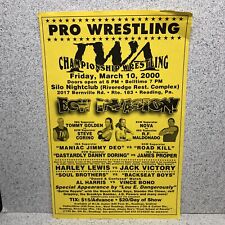 Pôster de evento de luta livre profissional IWA ECW INVASION Corino Nova Victory Roadkill raro comprar usado  Enviando para Brazil
