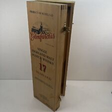 VTG Glenfarclas 17 YEAR OLD Single Malt Wooden Display Case - Box & Letter ONLY for sale  Shipping to South Africa