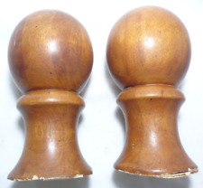 2 x round wooden globes/balls for staircase Carpentry  for sale  Shipping to South Africa