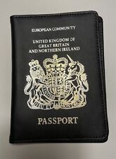 Passporthülle schwarz leder gebraucht kaufen  Lechhausen