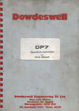 Dowdeswell DP7 Plough Operators Manual with Parts List, used for sale  Shipping to Ireland