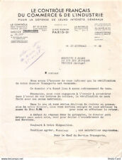 1936  LE CONTROLE FRANCAIS DU COMMERCE DE L INDUSTRIE A PARIS-M. DIRAT A PAMIERS comprar usado  Enviando para Brazil