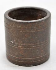 Antigua taza de hierro pequeña original antigua grabada a mano, usado segunda mano  Embacar hacia Argentina