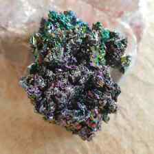 Titanium Aura Rainbow Carborundum Silicon Carbide Mineral Cluster Crystal P18010 for sale  Shipping to Canada