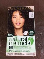 Clairol Natural Instincts Demi-Permanent Hair Dye, 4 Dark Brown Hair Color, used for sale  Shipping to South Africa