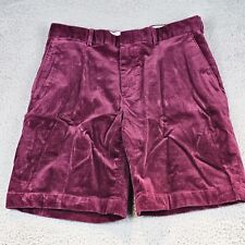 Usado, Pantalones cortos informales de polo de golf vintage Ralph Lauren para hombre 32 corderoy rojo frontal plano  segunda mano  Embacar hacia Argentina
