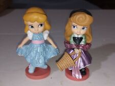 Disney Animators Collection Princess Aurora & Cinderella Mini 3” Dolls PVC, used for sale  Shipping to South Africa