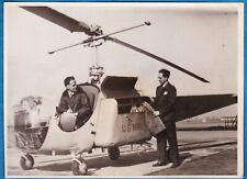 Foto de colección Early EE. UU. Mail Helicóptero Nueva York EE. UU. 1947 Helicóptero Foto postal segunda mano  Embacar hacia Argentina