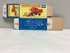 Matchbox LESNEY Claas Combine Harvester No. 65 Original Empty BOX Mint- for sale  Shipping to South Africa