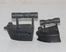 2 peças de ferro antigo artesanal pequeno formato exclusivo pano ferro carvão 10363, usado comprar usado  Enviando para Brazil