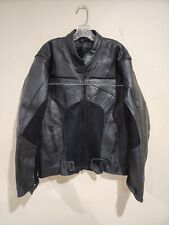 Used, Echtes Leder Futter Jacket Black Armored Leather Motorcycle Built In Pads.  for sale  Shipping to South Africa