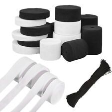 White black elastic for sale  Shipping to Ireland