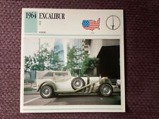 Excalibur 1964 luxury for sale  UK