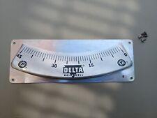 Delta Rockwell 34-400 Table Saw Name Plate Angle Gauge Plate Badge W/ Screws for sale  Shipping to South Africa