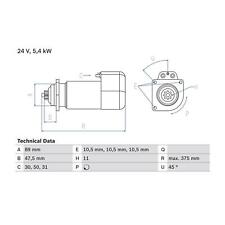 Cashback bosch starter for sale  BIRMINGHAM