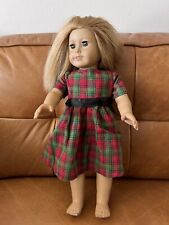 Vestido xadrez American Girl 18” boneca cabelo loiro - olhos verdes - sardas, usado comprar usado  Enviando para Brazil