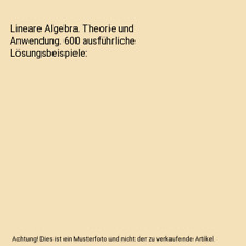 Lineare algebra theorie gebraucht kaufen  Trebbin