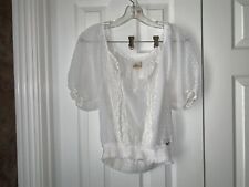 lacey white blouse med for sale  College Station
