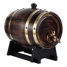 Used, 3L Oak Aging Whiskey Barrel with Faucet Retro Striped Wine Bucket Container f... for sale  Shipping to South Africa