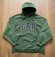 Usado, Sudadera con Capucha Vintage Y2K GAP Spellout Logo Verde XL 2000 Skate Suelta Grunge segunda mano  Embacar hacia Argentina