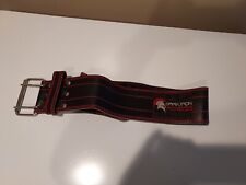 Usado, Cinto de peso fitness ferro escuro – couro acolchoado levantamento de peso 45" comprar usado  Enviando para Brazil