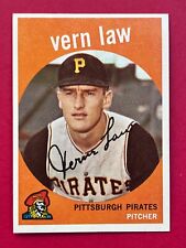 Usado, 1959 Topps Vern Law #12 Pittsburgh Pirates ¡Nuevo nítido! segunda mano  Embacar hacia Argentina
