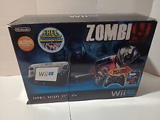 Conjunto Zombiu Deluxe Nintendo Wii U 32gb console completo com jogo lacrado Mk comprar usado  Enviando para Brazil