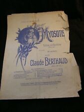 "Partitura Myosotis Vals Infantil Claude Berthaud Music Sheet " comprar usado  Enviando para Brazil