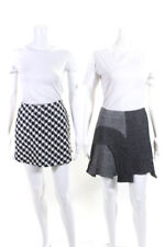 Mini-saia Zara ICB feminina Houndstooth preto e branco tamanho P 4 lote 2 comprar usado  Enviando para Brazil