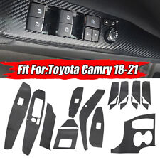1 juego de accesorios de pegatinas de ajuste interior de fibra de carbono para Toyota Camry 2018-2021 segunda mano  Embacar hacia Argentina