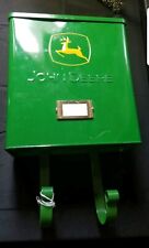 John Deere Wall Mount Green Mailbox w/ newspaper hooks & logo nameplate 9x10x4 for sale  Shipping to Canada