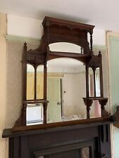 antique overmantle mirror for sale  TIVERTON