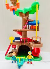 Rare Caillou Treehouse 2002 Irwin Toy Playset and Figures Bike READ Tree Fort, used for sale  Shipping to South Africa