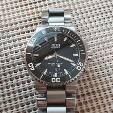 Oris Aquis relógio de mergulho automático mostrador preto 43mm 733 7730 4134-07.4 comprar usado  Enviando para Brazil