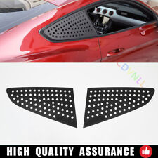 For Ford Mustang 2015-2021 Black Aluminum Side Window Louver Shutter Frame Trim for sale  Shipping to South Africa